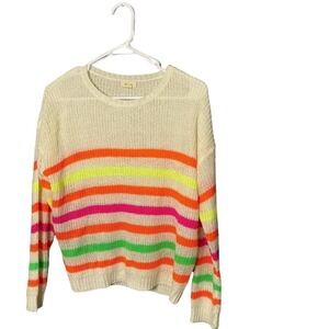 DEBUT Highlighter Striped Sweater Size S/M